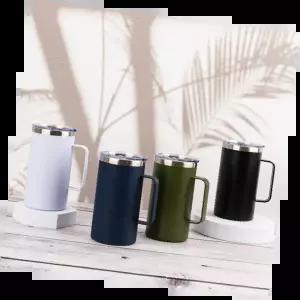 보온텀블러 휴대용 따뜻한 음료 보관 주트 대용량 컵 여행 사무실용 고급스러움