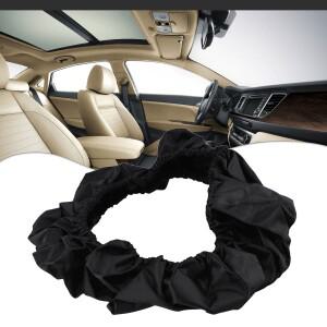 1pc 스트레치 스티어링 휠 보호대 스크래치 보호 커버 30cm-45cm 자동차 수리를위한 내유성 먼지 방지 옥스