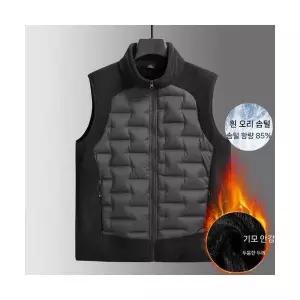 남자 동계 데일리 조끼 다운 오버사이즈+특수베스트 통통+빅사이즈 스탠드카라 다올4