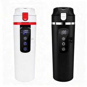 12V 24V 겸용 호환 차량용 호환 전기 보온 머그컵  스마트 온도 조절 500ML 대용량  304 스테인리스 스틸