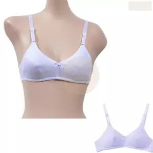 주니어 여자 브래지어 2단계 A컵 화이트 그레이 흰색 회색 여고생 언더웨어