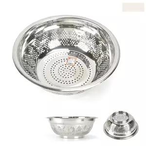 49cm 물빼는 스텐 다라이 채반 타공 다라 체반 물빠짐 스탠 소쿠리 광주리