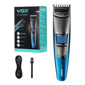 VGR 0.5-10mm 조절  남성용 수염 트리머 얼굴 그루밍 충전식 전기 헤어 클리퍼 이발기