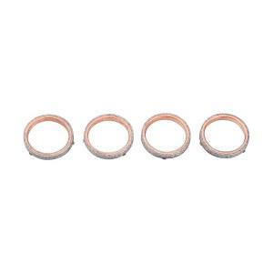 LOPOR 모터사이클 엔진 크랭크케이스 실린더 헤드 커버 개스킷 세트 스즈키 GSX-R1000 GSXR1000 2003-2008(배기 개스킷)과 호환됩니다