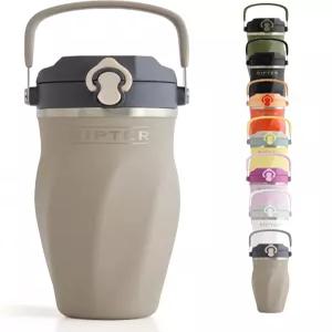 단백질 혼합을 위한 시프터 베스트 셰이커 병 - 이중 벽 스테인리스 스틸 쉐이크 워터 스무디 칵테일 누수
