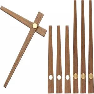 패티킬 교체 시계 핸드 키트 4세트 나무 메커니즘 무브먼트 부품 교체용 10인치 벽시계 수리 DIY 홈 아트