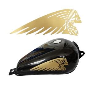 바이크 오토바이 가스 연료 오일 탱크 스컬 데칼 스티커, 인디언 챌린저 치프 다코타 로드마스터 스프링필