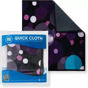 퀵 클로버 마이크로파이버 안경 청소용 천 ？ 8x8 버블 케이스 포함 1팩 카메라 스크린 및 유리용 양면 렌즈