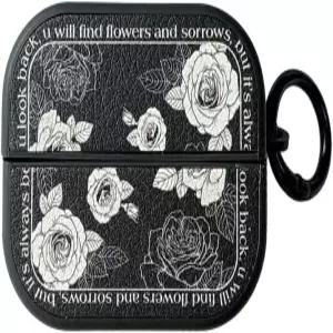 삼성 갤럭시 버즈3 FE (2025) / 프로 (2024) (2024)용 QYFZXLV 케이스 레트로 플라워 패턴 디자인 부드러운