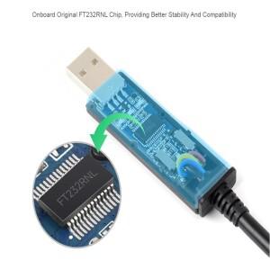 B To RS232/485 직렬 케이블  FT232RNL 칩 온보드 전원  신호 표시기 다중 운영 체제 호환 장치 A