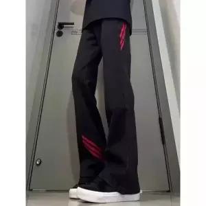 팬츠 남성용 빈티지 배색 슬림핏 청바지 스트라이프 패피1