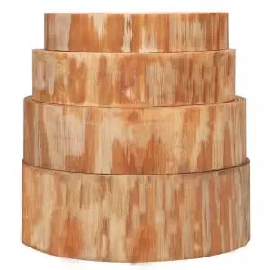 두께 소나무 원통형 스타일 도마 회썰기 강철 고깃집 대형