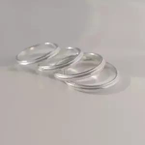 99% 순은 매트 핸드메이드 빈티지 밴드 실버 반지 데일리 전체순은 링