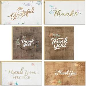 홀마크 감사 카드 모음 소박한 꽃 (봉투가 포함된 48개의 노트)