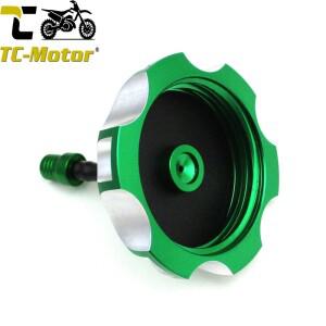 TC-모터 그린 가스 연료 탱크 캡 커버 가와사키 KFX KLX 250 450 모토크로스 바이크 오토바이 부품