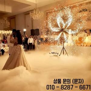 불꽃놀이 결혼식 무대를 위한 이중 바퀴 콜드 스테이지 스파크 기계 이벤트 원격 제어 기능이 있는 신부