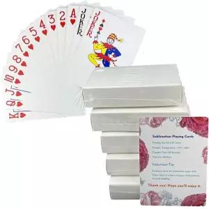 승화 빈 카드 플레이 인쇄 가능 덱 화이트 5팩