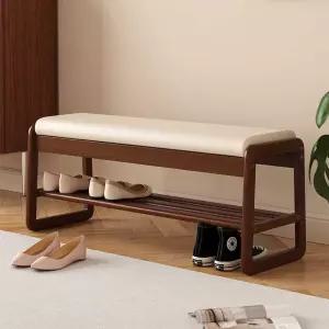 현관수납벤치스툴 푹신한 입구용 우드 의자 신발 수납 컬러