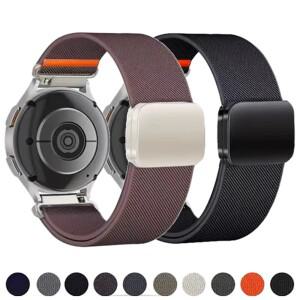 가민 포러너 55 165 965 245 265 645뮤직 나일론 팔찌 20mm 마그네틱 스트랩 베누 3 2 SQ 액티브 5 호환)