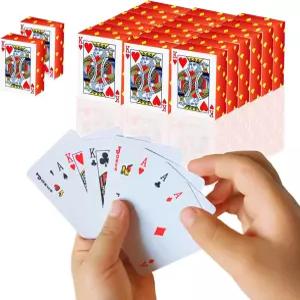 쇼히 미니 플레잉 카드 3팩 1.65인치 덱 멋진 참신함이 담긴 미니어처 소년 소녀들을 위한 파티 호의