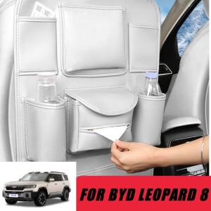 BYD 이퀘이션 레오파드 8 2025 차량용 시트 등받이 수납 가방, 수납함, 발차기 방지 패드, 인테리어 액세서