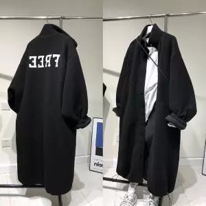 남성 겨울 코트 롱 오버핏 아우터 캐주얼 싱글 가을 뽀글이 후리스 플리스 프리미엄 재킷