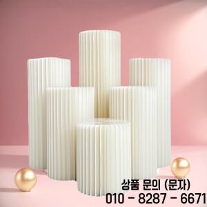 접이식 원통형 케이크 스탠드 디저트 테이블 생일 파티 장식 소품 웨딩 배경 디스플레이 라마단