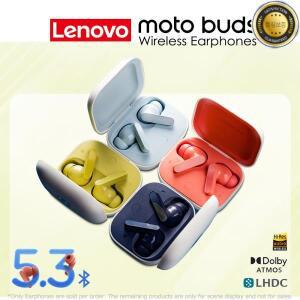 레노버 모토 시리즈 버즈 무선 이어폰 블루투스 5.3 이어버드 노이즈 감소 빠른 페어링 돌비 애트모스 하이