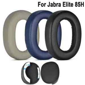 Jabra Elite 85H 용 가죽 액세서리 헤드셋 쿠션 커버 이어 머프 이어 패드 교체 듀얼