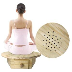 라니안지 뜸 상자 무연 콘 버너 홈 명상 요가 휴식을 위한 시트 의자 및 쿠션 세트