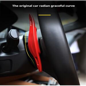 포르쉐 파나메라 마칸 카이엔 911 718 스파이더 918 2개 알루미늄 자동차 스티어링 휠 시프트 패들 익스텐