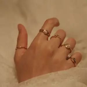 GGD (5pcs) 엔틱 진주 무드 반지세트 ctc1+4XsW