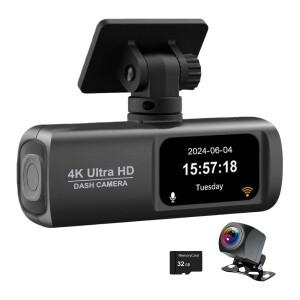 4K 차량용 블랙박스 전후방 카메라 녹화기 야간 시야 G-센서 탑재