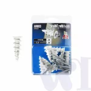 월드릴러 칼브럭 앙카피스 석고콘크리트콘크리트칼블럭 10개입 나일론 석고앙카