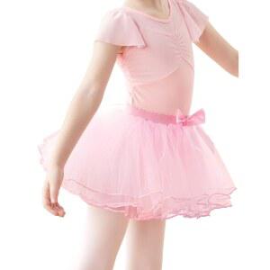 포에스완 그릴 4겹 툴레 투투 스커트, 댄스 체조를 위한 발레 할로윈 드레스를 입은 아이들