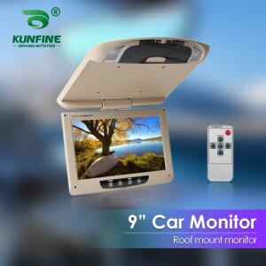 KUNFINE 자동차 지붕 모니터, LCD 플립 다운 스크린, 오버헤드 멀티미디어 비디오, 천장 마운트 디스플레이
