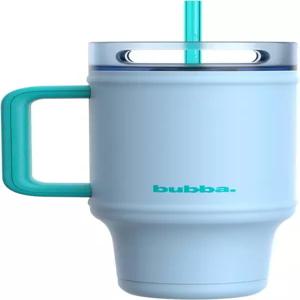 손잡이와 빨대가 있는 버바 40온스 단열 스테인리스 텀블러 - 누수 방지 식기세척기 안전 컵 홀더 무연 및