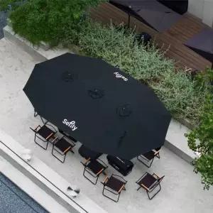 파라솔 초대형 우산 폴딩 대형 타원형 차양 카페 신호등