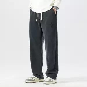 바지 팬츠 남자 회색 맨투맨 추 루즈핏 스트링 배기레저 주니어 원픽3