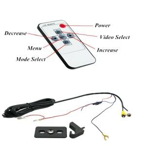 #649O 7인치 자동차 선바이저 인테리어 후면보기 미러 스크린 LCD 모니터 DVD/VCD/AV/TV 플레이어 후면 카