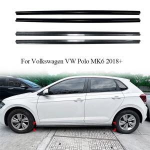 폭스바겐 폴로 MK6 2018+ 자동차 액세서리 범퍼 윙 립 스플리터 디퓨저 튜닝 윙렛 사이드 스커트 익스텐션