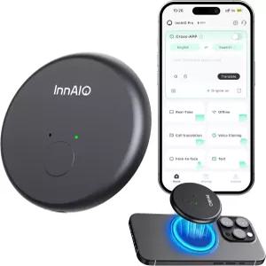 음성 복제 기능이 있는 InNAIO AI 언어 번역기 GPT 기반 실시간 번역 140개 이상의 회의록 및 사진