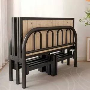 접이식침대프레임 낮잠 철제 원룸 침대 접이식 프레임 폴딩