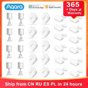 Aqara 허브 ZigBee 센서 인체 온도 도어 워터 무선 스위치 키 Xiaomi Home HomeKit 용 스마트 홈