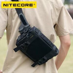 NITECORE SLB05 파우치 메신저 백 남성용 숄더 슬링백 EDC 웨이스트 크로스바디 범백 블랙 패킷 방수 스쿨