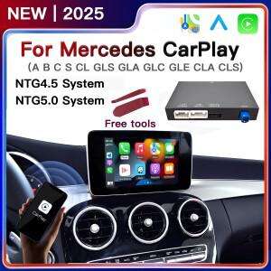 2026 신형 무선 CarPlay 안드로이드 오토 (벤츠 A B C E 클래스 GLA CLA CLE W205 W176 NTG4.5 NTG5.0 용)