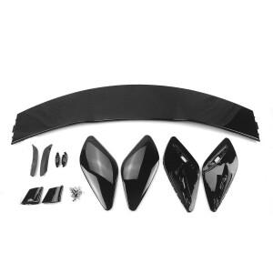 메르세데스 벤츠 A 클래스 W176 A45 AMG 2016-2018 스포츠카 프론트 범퍼 스플리터 후드 에어 벤트 트림+리