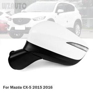 자동 방향 지시등 조립 사이드 백미러, 마쓰다 CX-5 2015 8 핀 9 파워 폴딩
