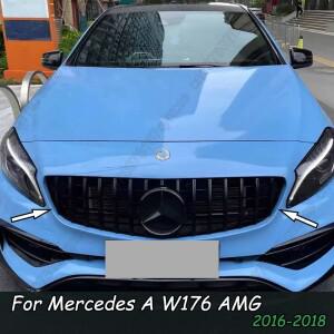 메르세데스 벤츠 A 클래스 W176 A250 A45 AMG Hatchback Facelift 2016-2018 용 GTR 스타일 프론트 그릴 범
