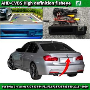 BMW 호환 3 4 시리즈 F30 F80 F34 F31 F32 F33 F36 F83 2018-2020 AHDCar 핸들 CaTrunk mera 백업 카메라